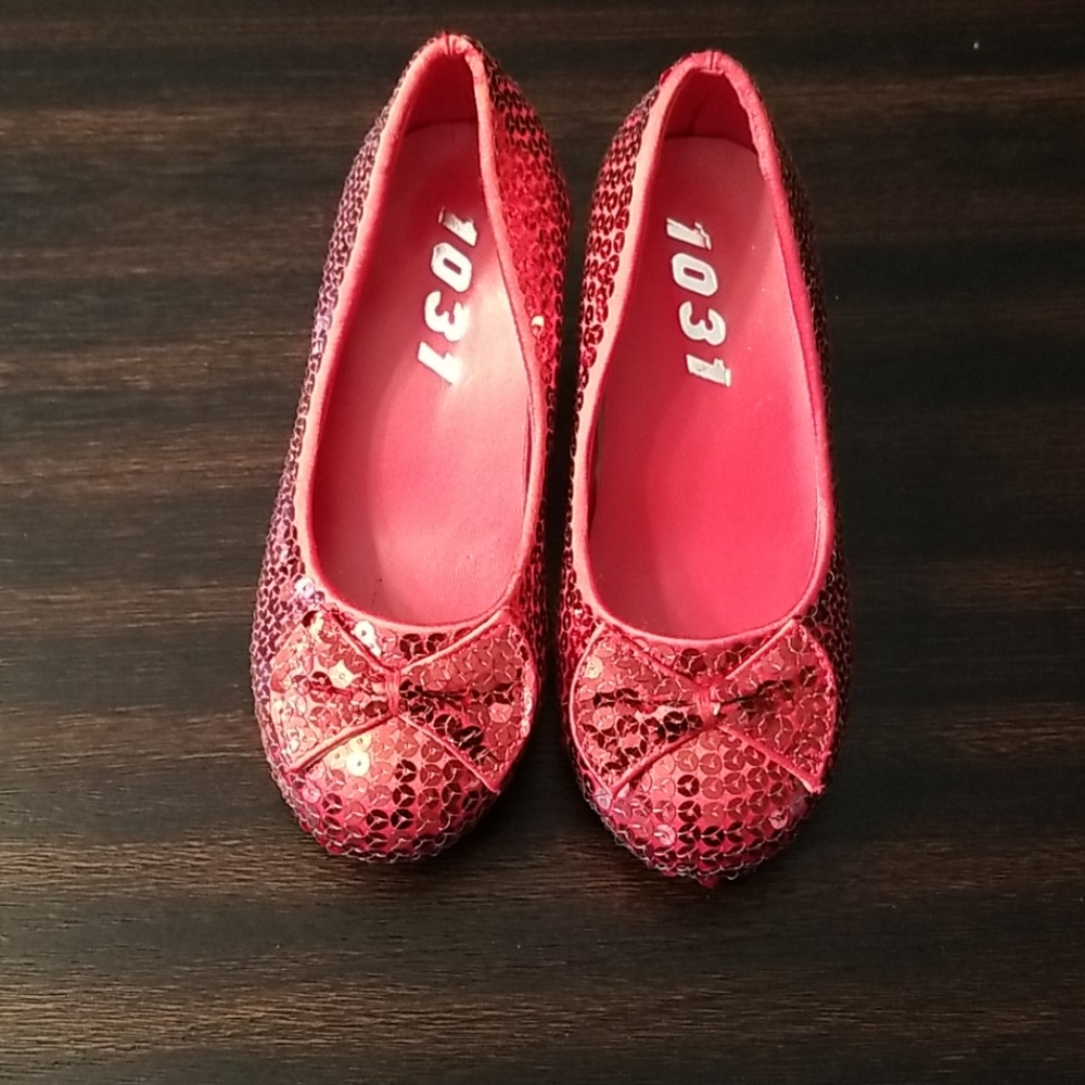 Red Glitter Shoes